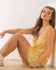 Image of Sanna Slip Dress in Rose Bunch Gelb