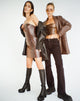 Abbildung von Lotari Mini Dress in PU Ombre Brown
