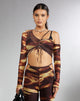 Bild von MOTEL X IRIS Tapi Crop Top in Bleach Drip