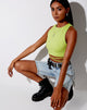 Bild von Tasve Crop Top in Limette