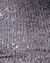 Drapierung Pailletten Silber