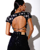 Bild von Tasya Crop Top in Moonlight Schwarz