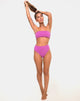 Bild von Taya Bikiniunterteil in Crinkle Rib Violett