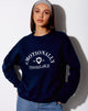 Image of Ted Sweatshirt in Marineblau Emotionally Unavailable