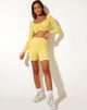 Bild von Sarma Short in Pointelle Lemon Diamond Shape