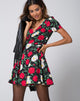 Image of Shaab Skaterkleid in Polka Rose Schwarz
