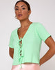 Bild von Tiery Crop Top in Rippe Neo Mint