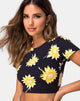 Bild von Tindy Crop Top in Sunny Days Schwarz