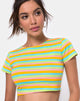Bild von Tindy Crop Top in Sweet Stripe