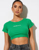 Bild von Tindy Crop Top in Rib Fun Grün Bellissimo