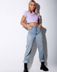Bild von Tindy Crop Top in Flieder Cherub Embro
