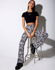 Bild von Tiney Crop Tee in Schwarz Virgo Diamante
