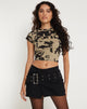 Bild von Tinsi Crop Top in Ghost Girl London Fog