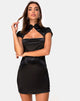 Image of Tuli Bodycon Kleid aus Satin Schwarz