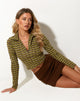 Bild von Tusha Top in Chevron Green