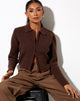 Bild von Tuzip Cardi aus Strick schokobraun
