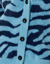 Stricken Zebra Blau und Marine