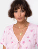 Bild von Vacoal Bluse in Forget Me Not Floral Pink