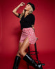Bild von Sheny Minirock in Ditsy Butterfly Pfirsich und Rot