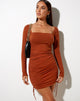 Image of Valeta Bodycon Kleid in Bombay Braun