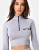 Bild von Vanya Crop Top in Grau Motel