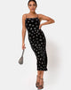 Image of Verdina Kleid Schwarz mit Glitter Schmetterling