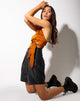 Bild von Vhan Crop Top aus Satin Zebra Golden Coral