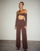 Abbildung der Obera Wide Leg Trouser in Bitter Chocolate