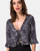 Bild von Vinequa Top in Rar Leopard Grau