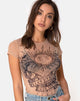 Bild von Whitney Tee Alchemy in Netz Taupe