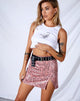 Bild von Wren Minirock aus PU Snake Pink