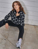 Image of Iskov Pullover in Schwarz mit elfenbeinfarbenem Engel Energy