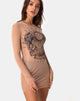 Image of Wyatt Kleid aus Alchemy Net Taupe
