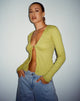 Bild von Xiur Cardi in Rib Cress Green