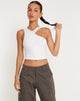 Bild von Xylia Crop Top in Lycra Weiß