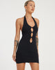 Bild von Yajoh Cutout Kleid in Schwarz