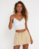 Bild von Yecaca Crop Top in Spitze Elfenbein