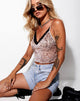 Bild von Yenika Cami Top aus Mesh Sand Leopard