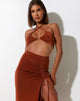 Bild von Yessa Crop Top aus braunem Krepp