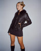 Abbildung der Yindo Zip Up Jacke in PU Schwarz