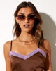 Image of Yumi Sonnenbrille in Schwarz und Gold
