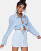 Bild von Mini Broomy Skirt in Basic Stripe Blau und Weiß