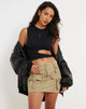 Bild von Zane Cut Out Crop Top in Schwarz
