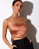 Bild von Zashe Cami Top in Satin Rose Gold