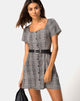 Image of Zavacca Minikleid aus Charles-Karo Grau
