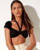 Bild von Zaveta Bralette Top in Schwarz