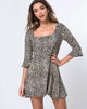 Image of Zavnon Kleid in Rar Leopard Braun