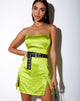 Bild von Zenaya Slip Dress in Satin Lime Green