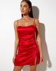 Image of Zenda Minikleid aus Satin Rot
