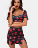 Bild von Zida Minirock aus Satin Stretch Last Rose Schwarz